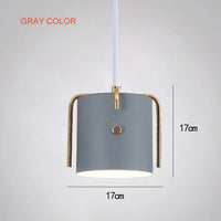 Suspension LED design colorée Nordic