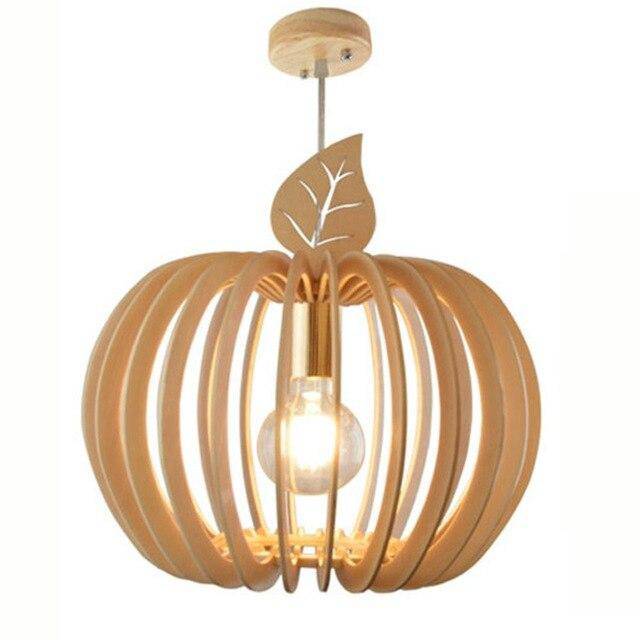 Suspension LED en bois style Ouovo