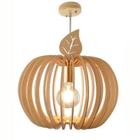 Suspension LED en bois style Ouovo