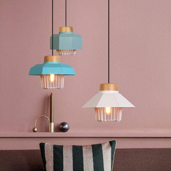 Suspension LED "Cage Colorée Loft"
