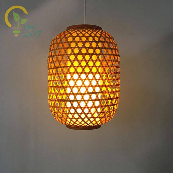 Suspension lumineuse en rotin LED Asian Tide
