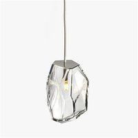 Suspension LED en verre cristal coloré Luxury