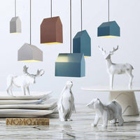 Suspension LED Colorée en Aluminium pour la Maison