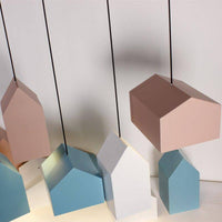 Suspension LED Colorée en Aluminium pour la Maison