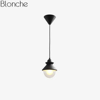 Suspension LED "Triangle Lumineux" en métal et verre