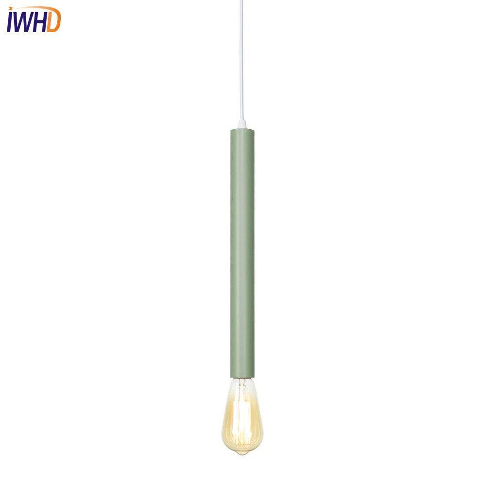 Suspension LED cylindre colorée: style unique