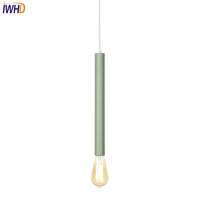 Suspension LED cylindre colorée: style unique