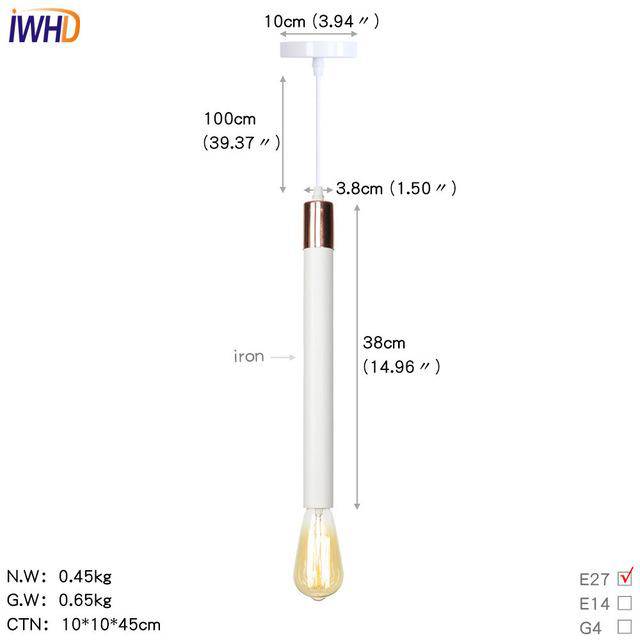 Suspension LED cylindre colorée: style unique