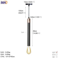 Suspension LED cylindre colorée: style unique