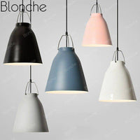 Suspension Loft LED en métal avec abat-jour coloré