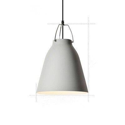 Suspension Loft LED en métal avec abat-jour coloré