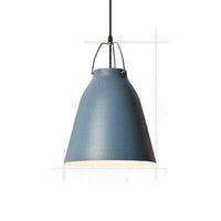 Suspension Loft LED en métal avec abat-jour coloré
