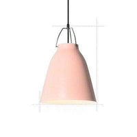 Suspension Loft LED en métal avec abat-jour coloré