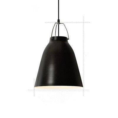 Suspension Loft LED en métal avec abat-jour coloré