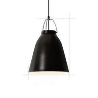 Suspension Loft LED en métal avec abat-jour coloré