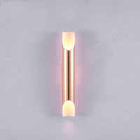 Applique murale LED rose gold cylindre ouvert