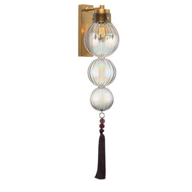 Applique murale rétro LED Asia Boules Verre