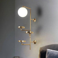 Applique murale design LED "Golden Discs"