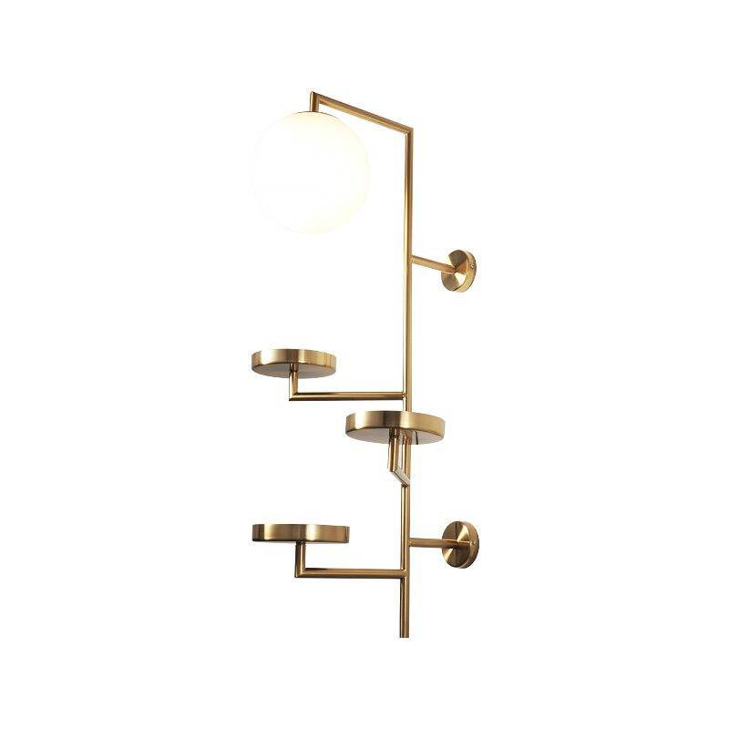 Applique murale design LED "Golden Discs"