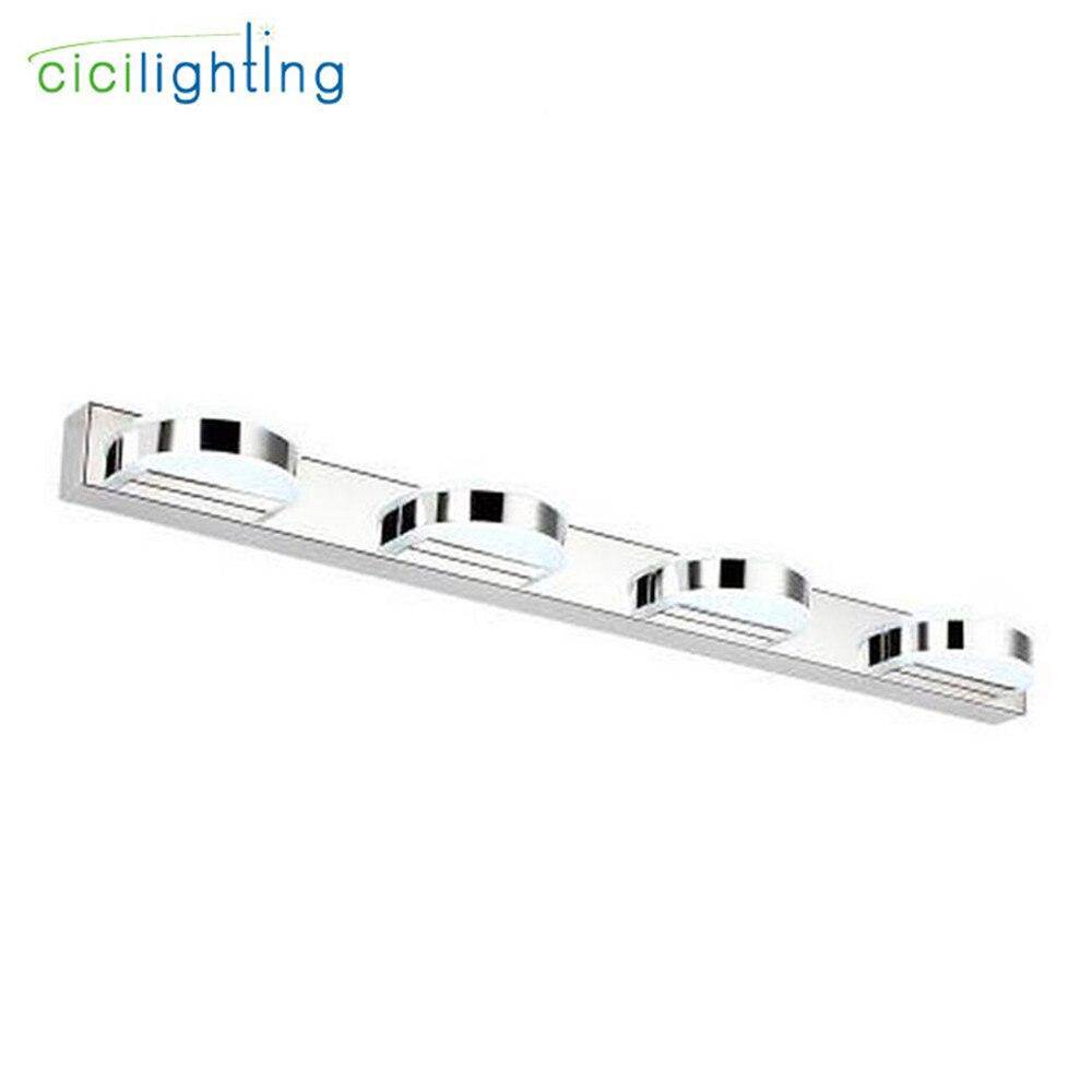 Applique murale LED chromée pour miroir