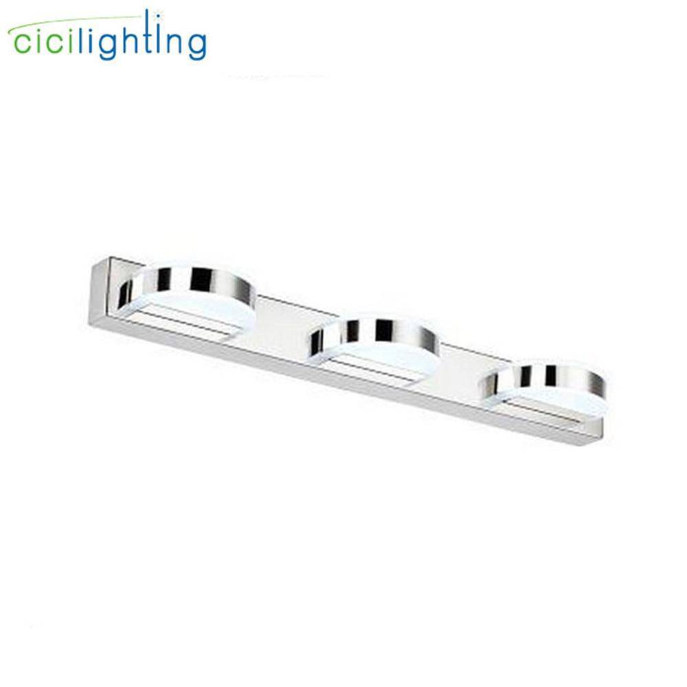 Applique murale LED chromée pour miroir
