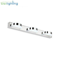 Applique murale LED chromée pour miroir