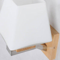 Applique murale bois & verre pyramidale