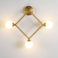 Applique murale LED dorée "Lumière Éclatante"