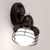 Applique murale LED extérieur en métal style cage