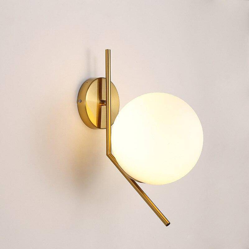 Applique murale LED dorée Nordic