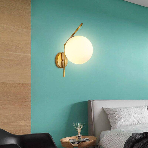 Applique murale LED dorée Nordic