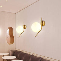 Applique murale LED dorée Nordic