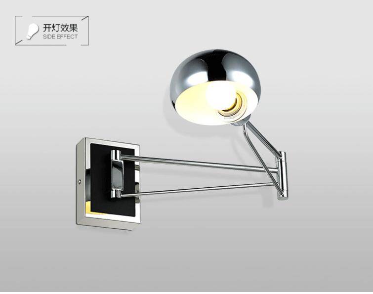 Applique murale LED chromée ajustable SlimLine