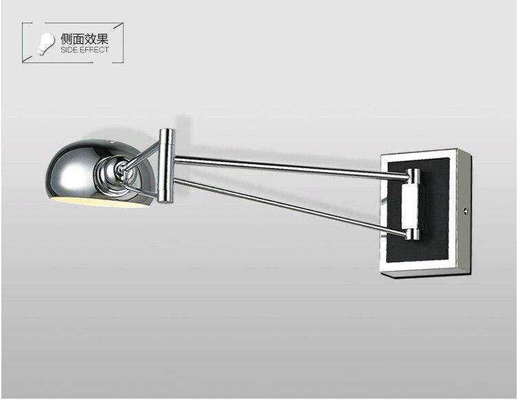 Applique murale LED chromée ajustable SlimLine