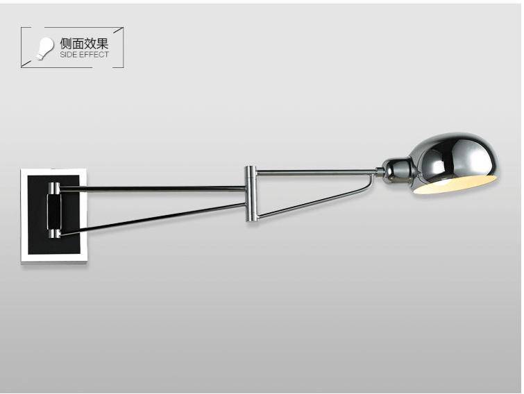 Applique murale LED chromée ajustable SlimLine