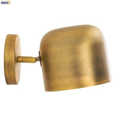 Applique murale LED dorée pivotante