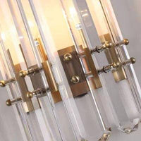 Applique murale en cristal et socle doré Luxe Crystal