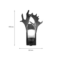 Applique murale rustique LED "Bois de Cerf Art"
