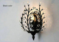 Applique murale rétro LED Bronze Crystal