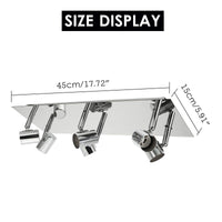 Plafonnier Chrome 6 Spots LED