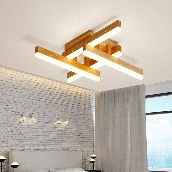 Plafonnier LED en bois Light Loft