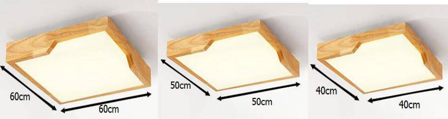 Plafonnier rectangle en bois à LED Tatami - Luminance Nature