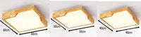 Plafonnier rectangle en bois à LED Tatami - Luminance Nature