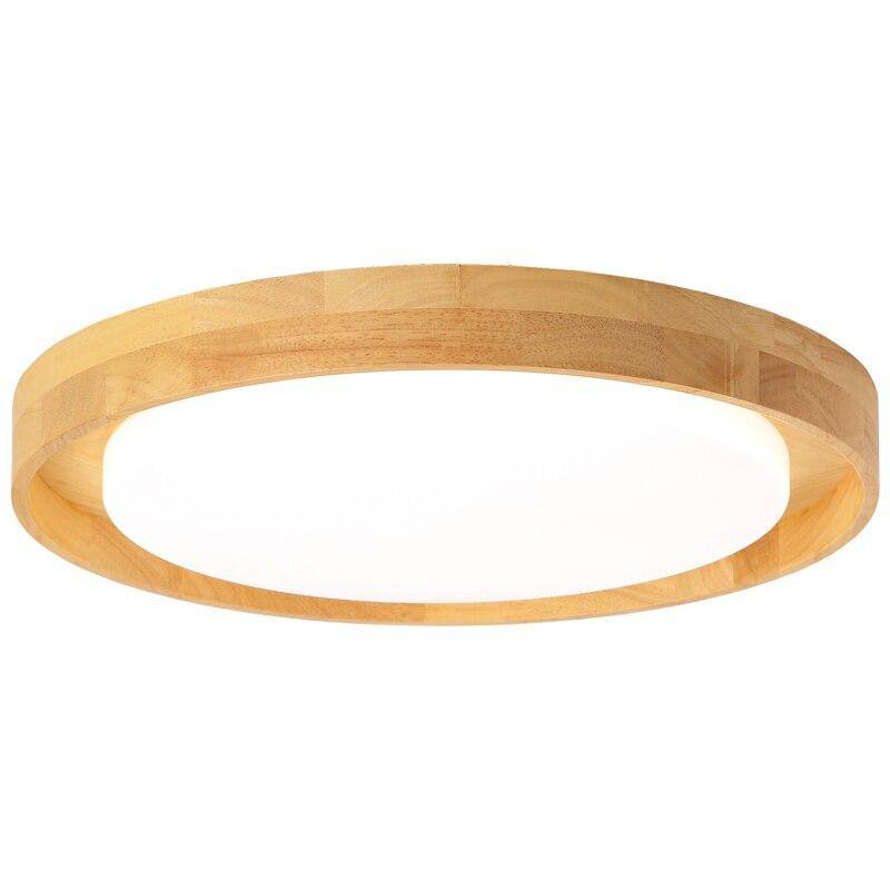 Plafonnier LED en bois design Solid