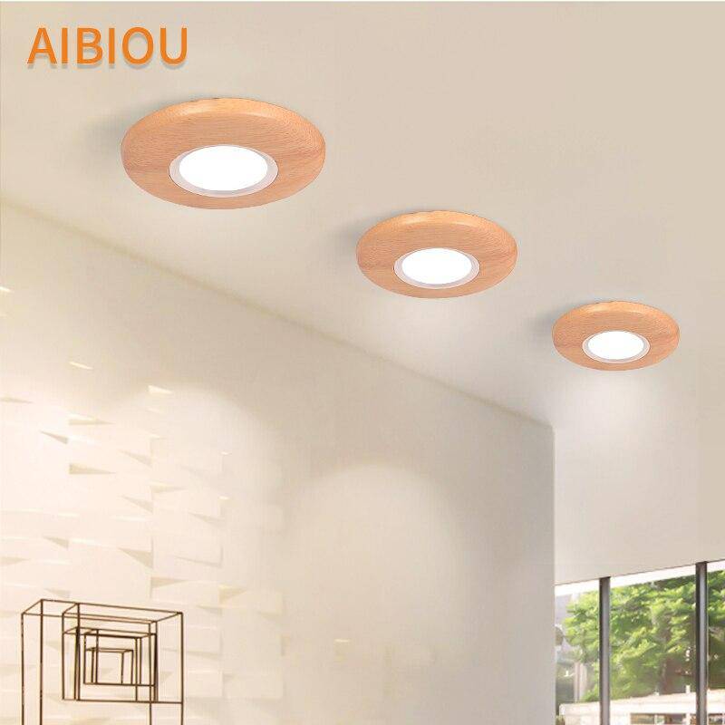 Plafonnier LED Bois Aibiou