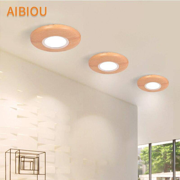 Plafonnier LED Bois Aibiou