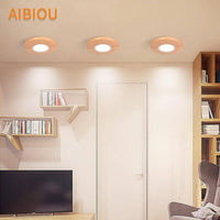 Plafonnier LED Bois Aibiou