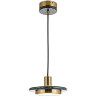 Suspension Line en verre et marbre de marque.