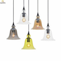 Suspension Cloche en Verre Colorée