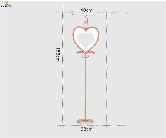 Lampadaire en forme de cœur Rose Gift